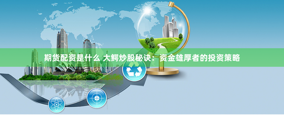 期货配资是什么 大鳄炒股秘诀：资金雄厚者的投资策略