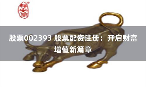 股票002393 股票配资注册：开启财富增值新篇章